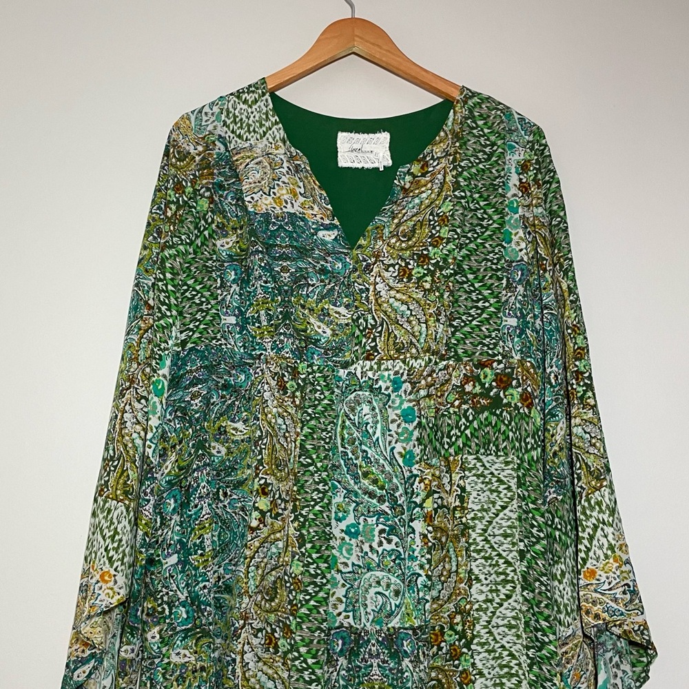 Anthropologie Amelie Silk Kimono Dress - Picture 2 of 8